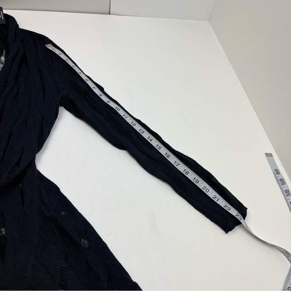 Jarbo Deconstructed Open Slash Knit Cardigan Sweater Wrap Women Size 42 / 14 NEW - Picture 10 of 12